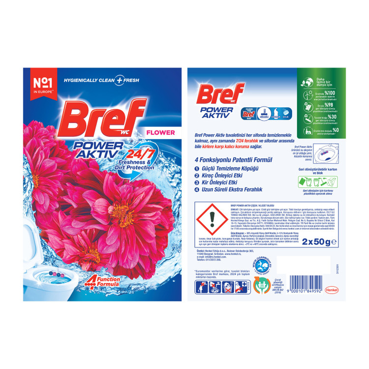 قرص ضدعفونی کننده توپی توالت فرنگی برف Bref