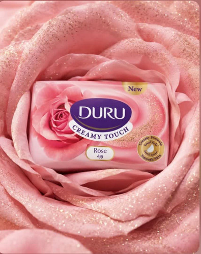 صابون جامد دورو (DURU) سری Creamy Touch با رایحه گل رز